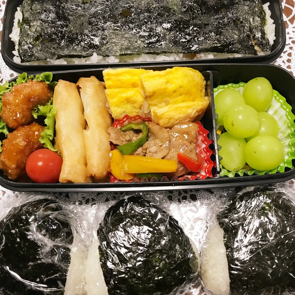 高3息子のお弁当🍱🍙|iguigupopさん