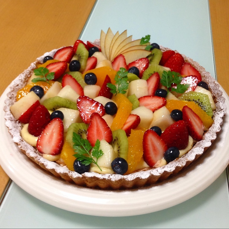 フルーツタルトナパージュのレシピつき Sayuminmama Snapdish スナップディッシュ Id 8scyaa