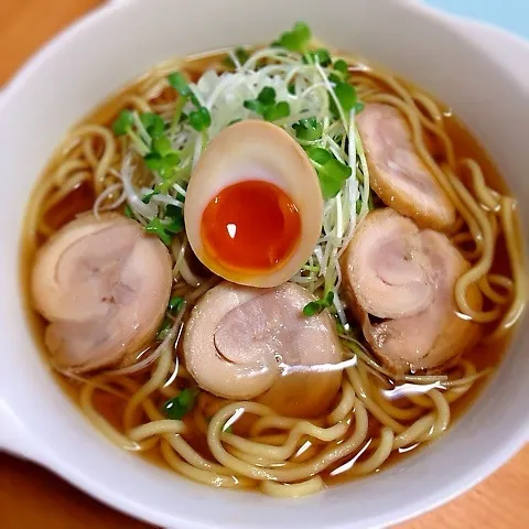 チャーシューのつけ汁で♫醤油ラーメン|sayuminmamaさん