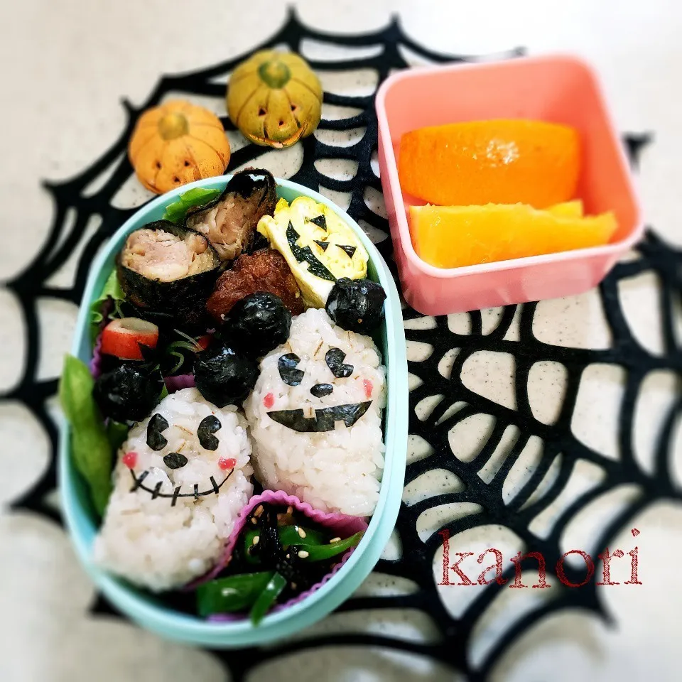 幼稚園ハロウィン🎃弁当～|かのりさん