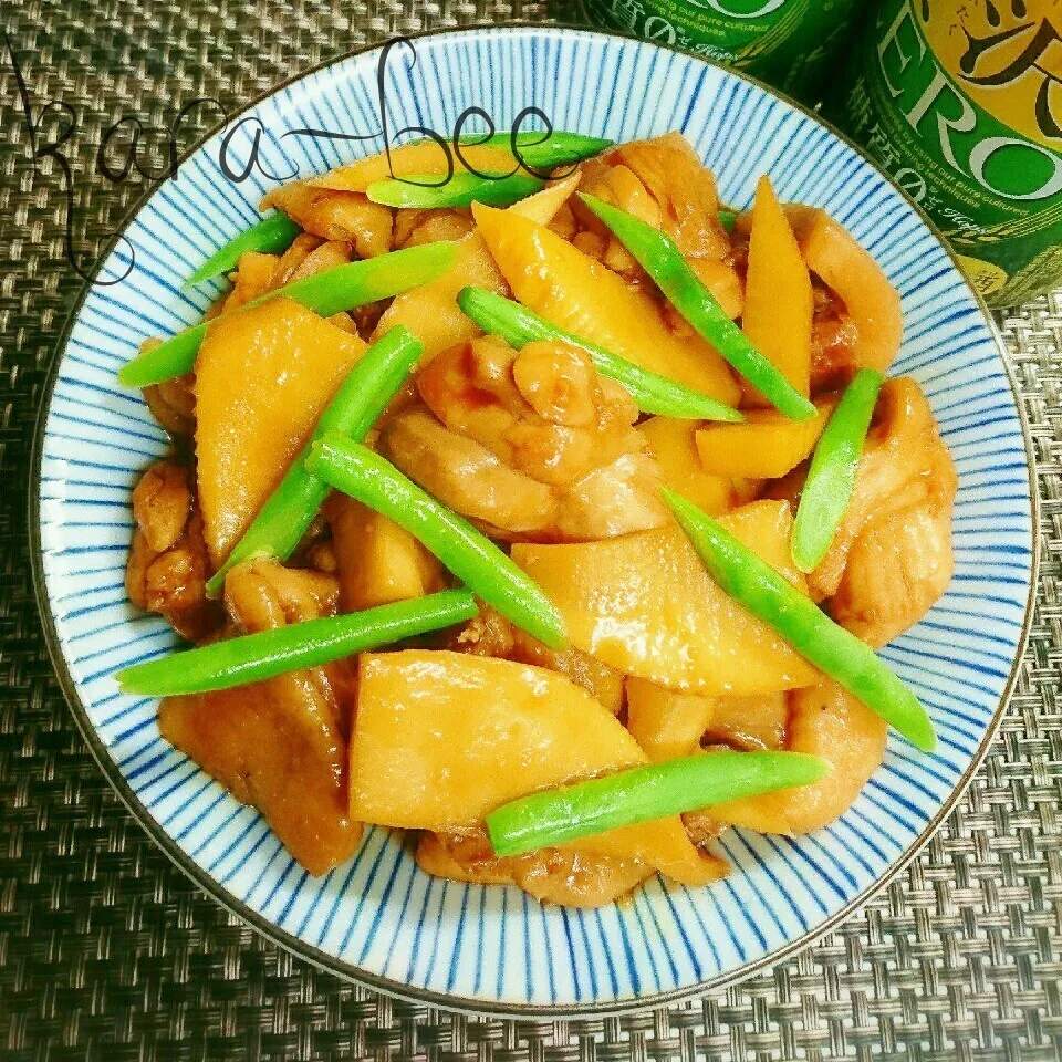 今が旬!たけのこと鶏肉の中華風さっぱり煮＊祝しろくまさん|からあげビールさん