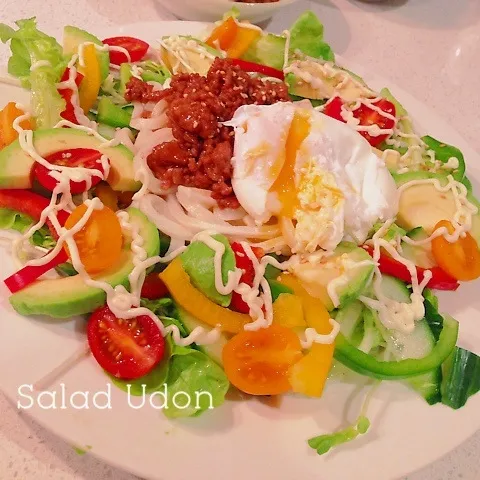 お野菜もりもり食べれるジャージャーサラダうどん|はーちゃんさん