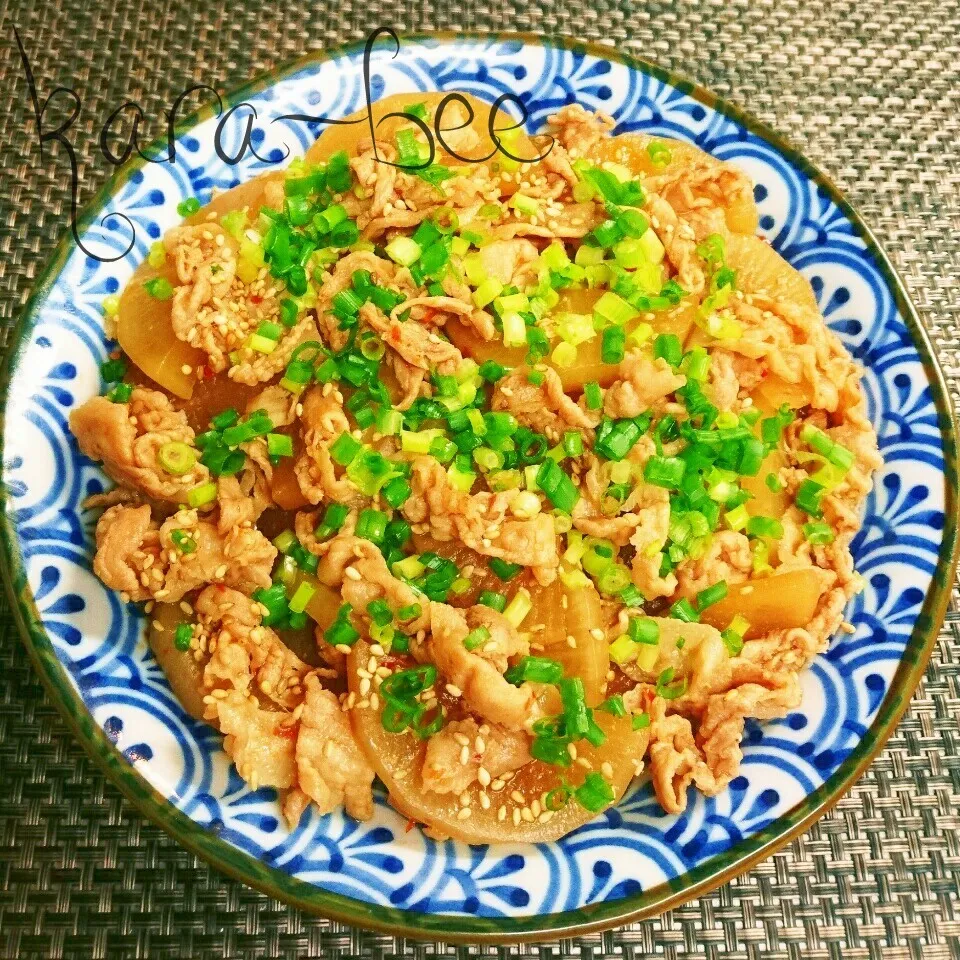 ご飯が進む!豚バラ大根のピリ辛甘辛煮♡祝みみりんさん|からあげビールさん