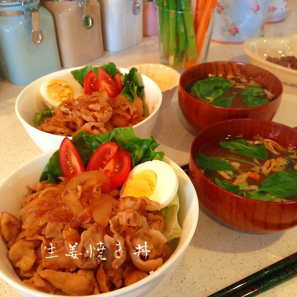 生姜焼き丼|はーちゃんさん