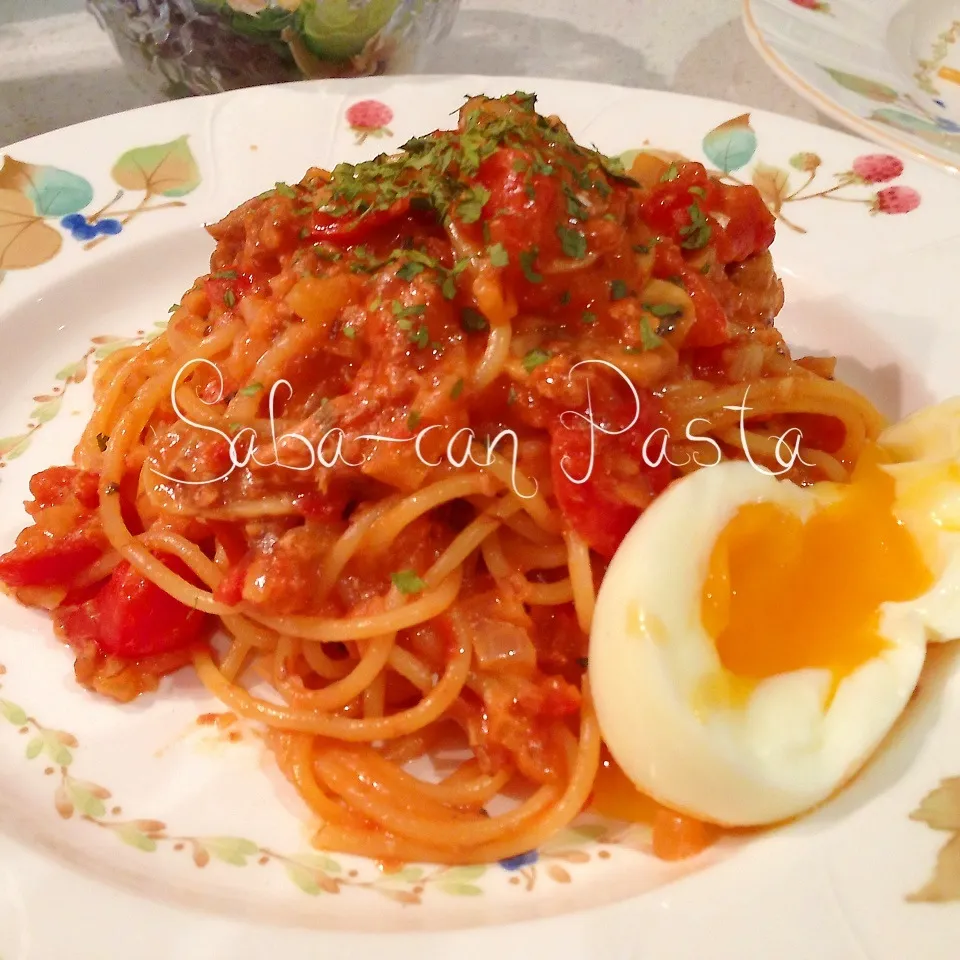 うまうまで自分でもびっくり!味付鯖缶のトマトクリームパスタ|はーちゃんさん