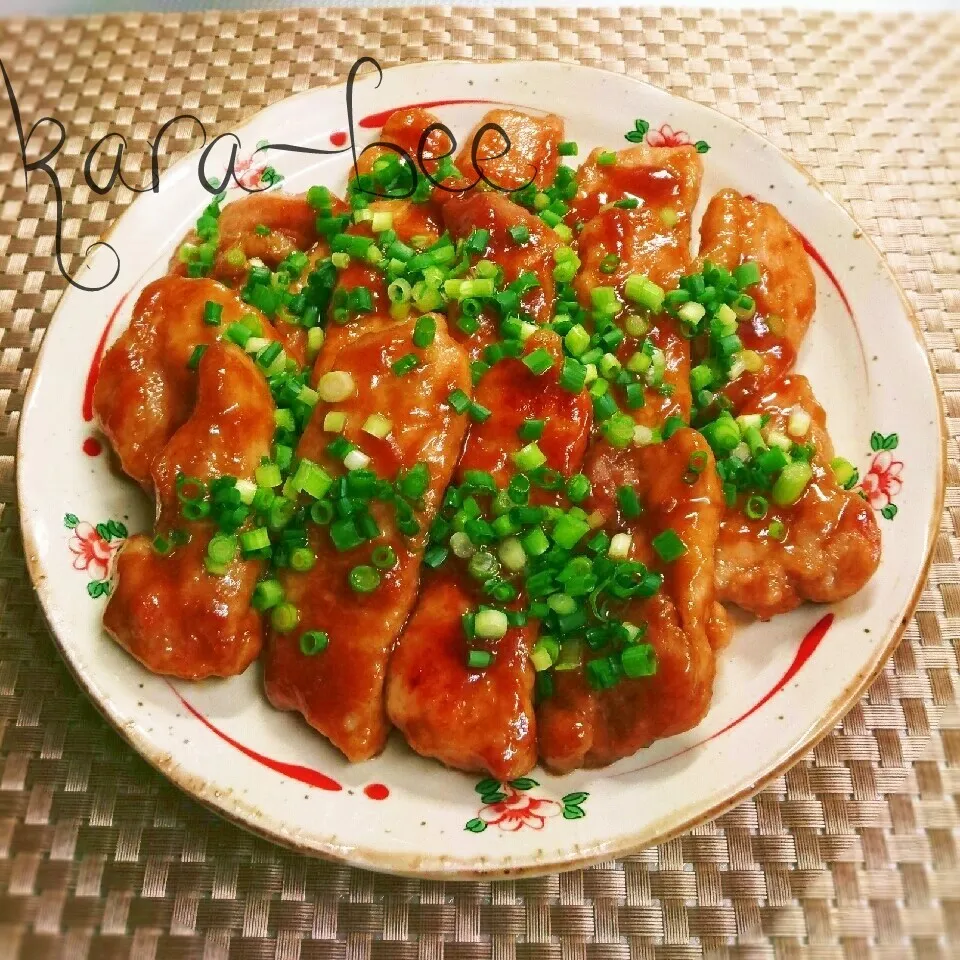 こりゃ旨いっ!白飯どろぼう♡ハチミツ味噌照りトンテキ|からあげビールさん