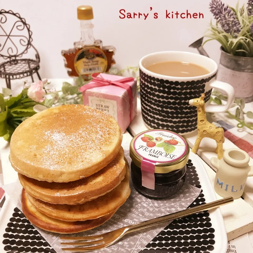 もっちり♡全粒粉のパンケーキ♪|Sarryさん