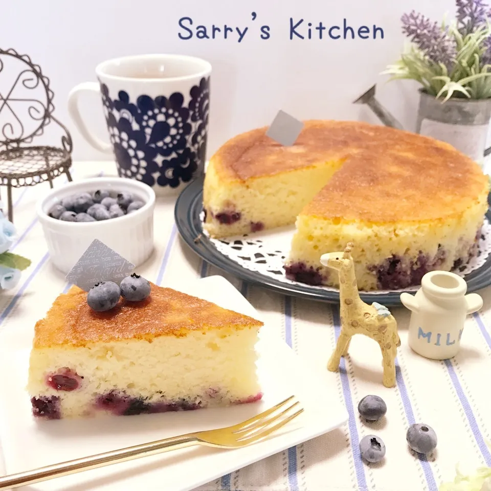 採りたて♡ブルーベリーではちみつヨーグルトケーキ♪|Sarryさん