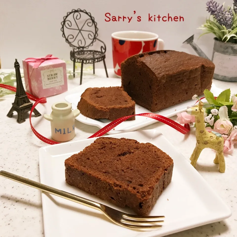 しっとり♡ふんわりリッチチョコパウンドケーキ♪|Sarryさん