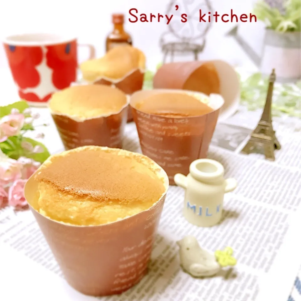 ふんわり♡カップシフォンケーキ♡|Sarryさん
