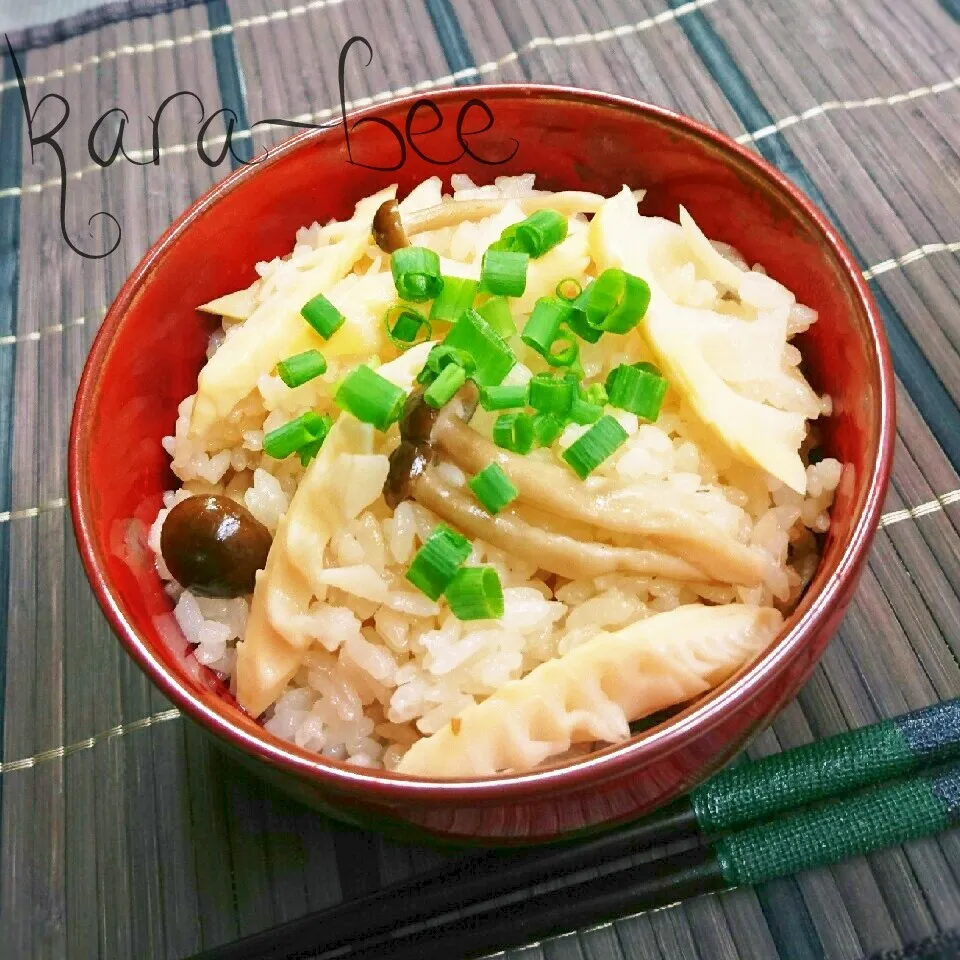 ぶりさん祝600♡基本の筍ご飯でラストたけのこ祭り|からあげビールさん