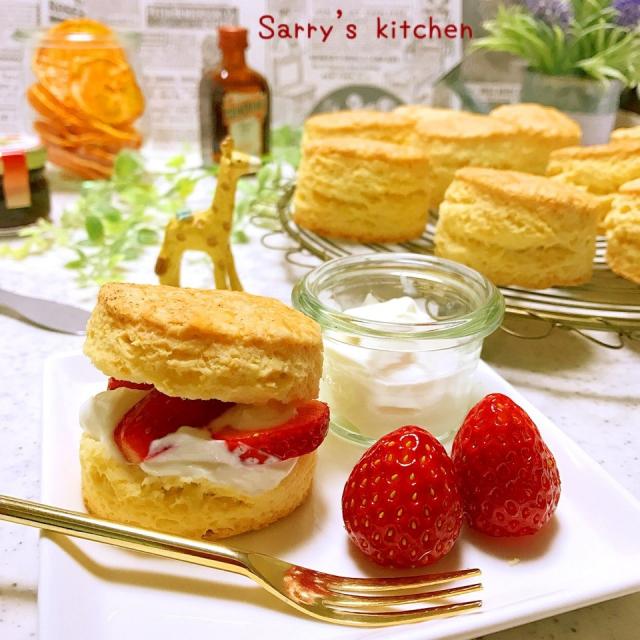 薄力粉と強力粉3 1の割合でスコーン ショートケーキ風 Sarry Snapdish スナップディッシュ Id Jh90aa