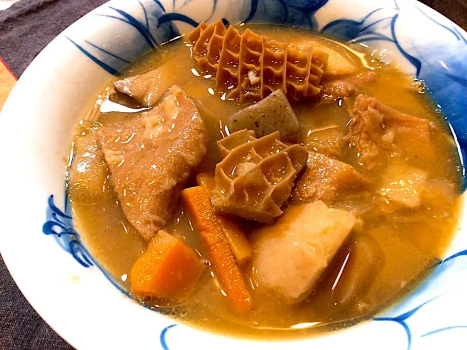 アライさん家のモツ煮😋|アライさんさん