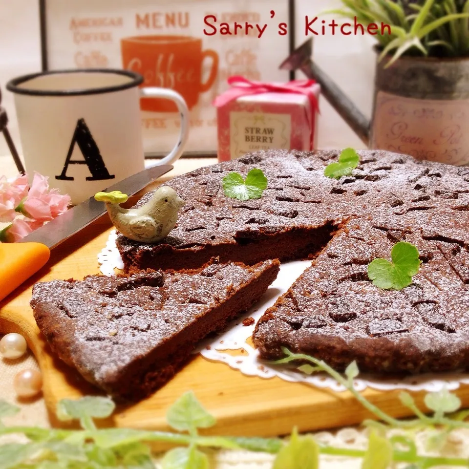 ナイフで切り分けて食べるココア♡ショートブレッド♪♪|Sarryさん