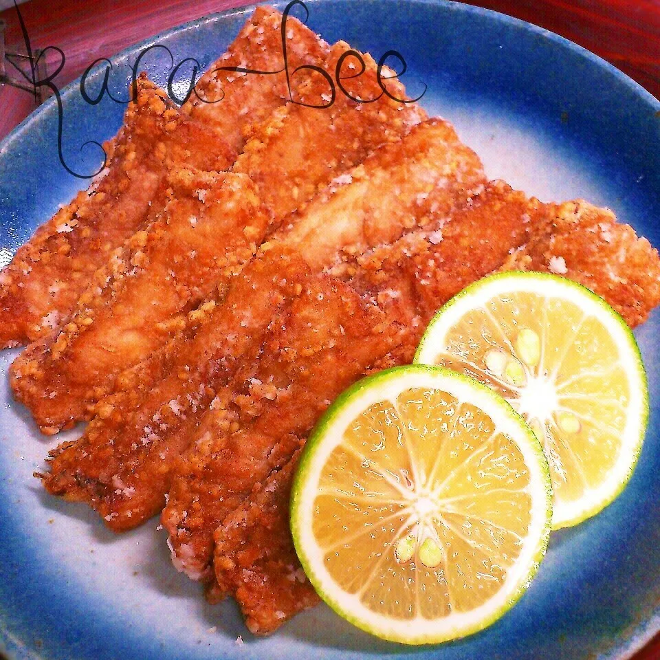 サクッサク香ばしい☆秋刀魚の胡麻竜田揚げ【下味５分】|からあげビールさん