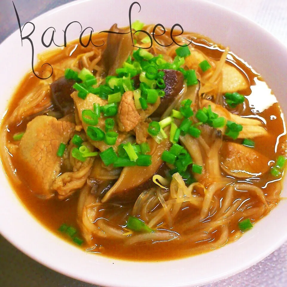 大満足！中華カレー春雨スープ☆具だくさん食べるスープ|からあげビールさん