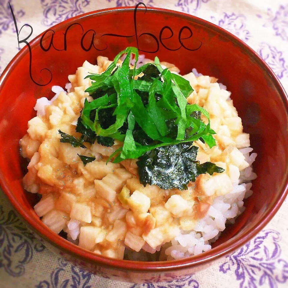 めちゃウマ♡きざみ長いもとツナのわさび醤油ご飯|からあげビールさん