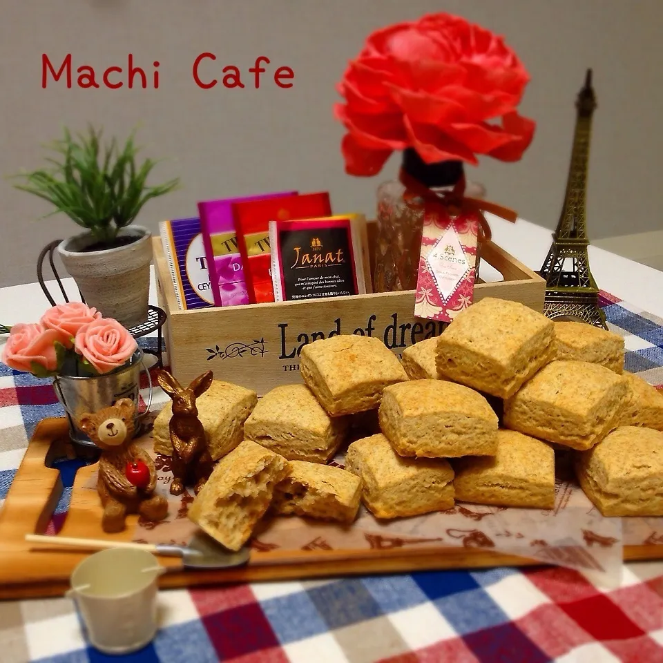 サックリ粉の味♡全粒粉スコーン♪|Sarryさん