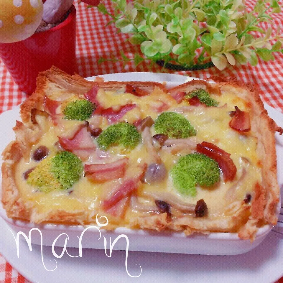 Makoさんの♪ 食パンde キッシュ|マリンさん