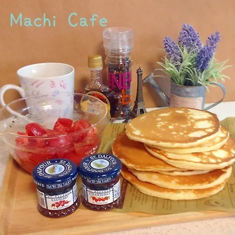 Snapdishの料理写真:薄いPancake♡ランチ♪|Sarryさん