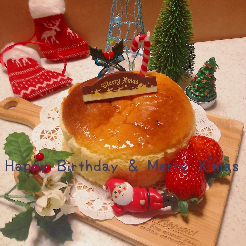 My Birthday cake♪スフレチーズケーキ|Sarryさん