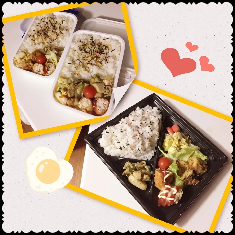 Snapdishの料理写真:今日はパパもお弁当|takarinさん