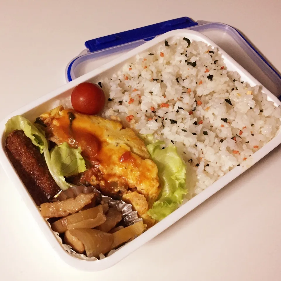 オープンオムレツのお弁当|takarinさん