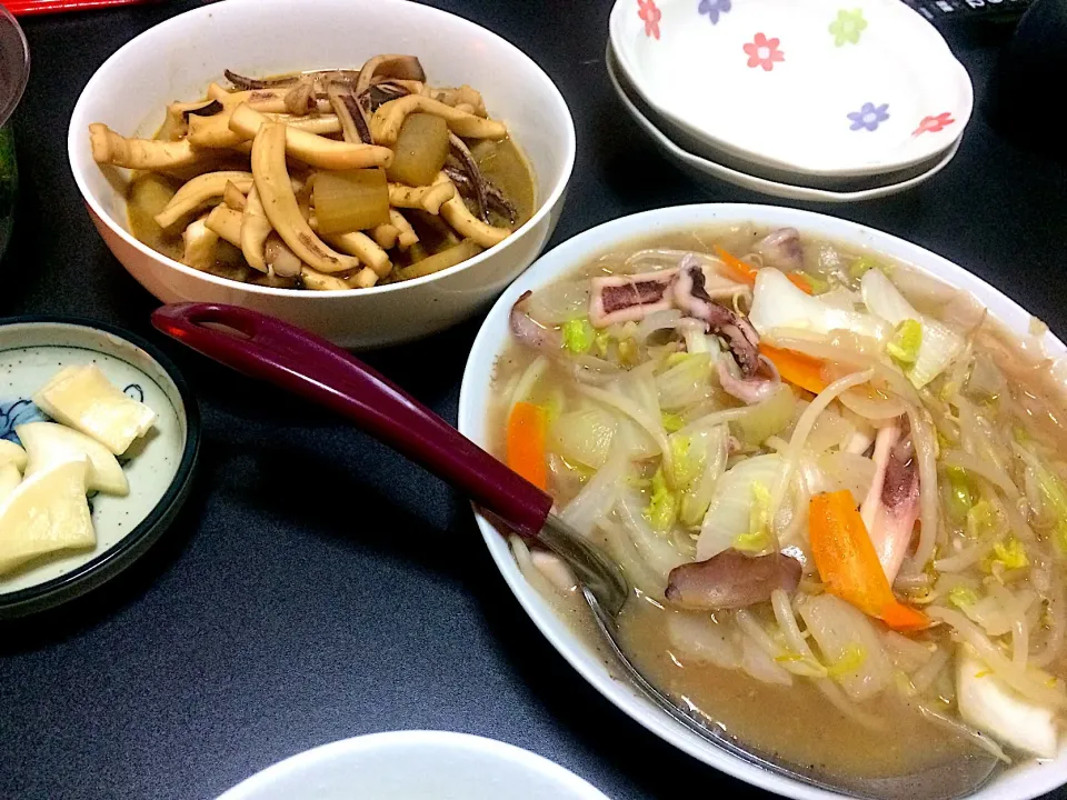 イカと大根の煮物&イカと白菜の炒め煮|Shintarou  Nishimuraさん