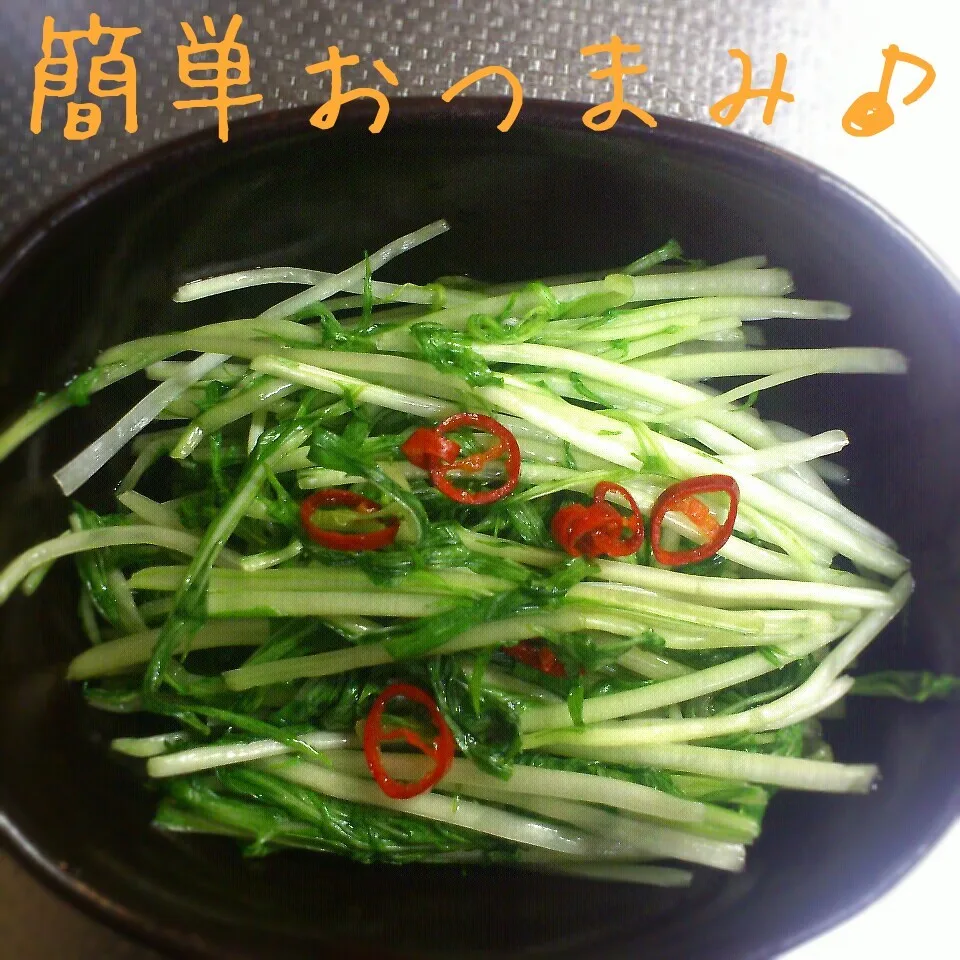 Snapdishの料理写真:お箸が止まらない！水菜のシャキシャキ漬♪|からあげビールさん