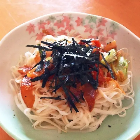 Snapdishの料理写真:漬け丼ならぬ漬け麺♡|takarinさん