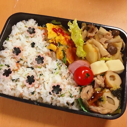 Snapdishの料理写真:今日の高一長男のお弁当|takarinさん