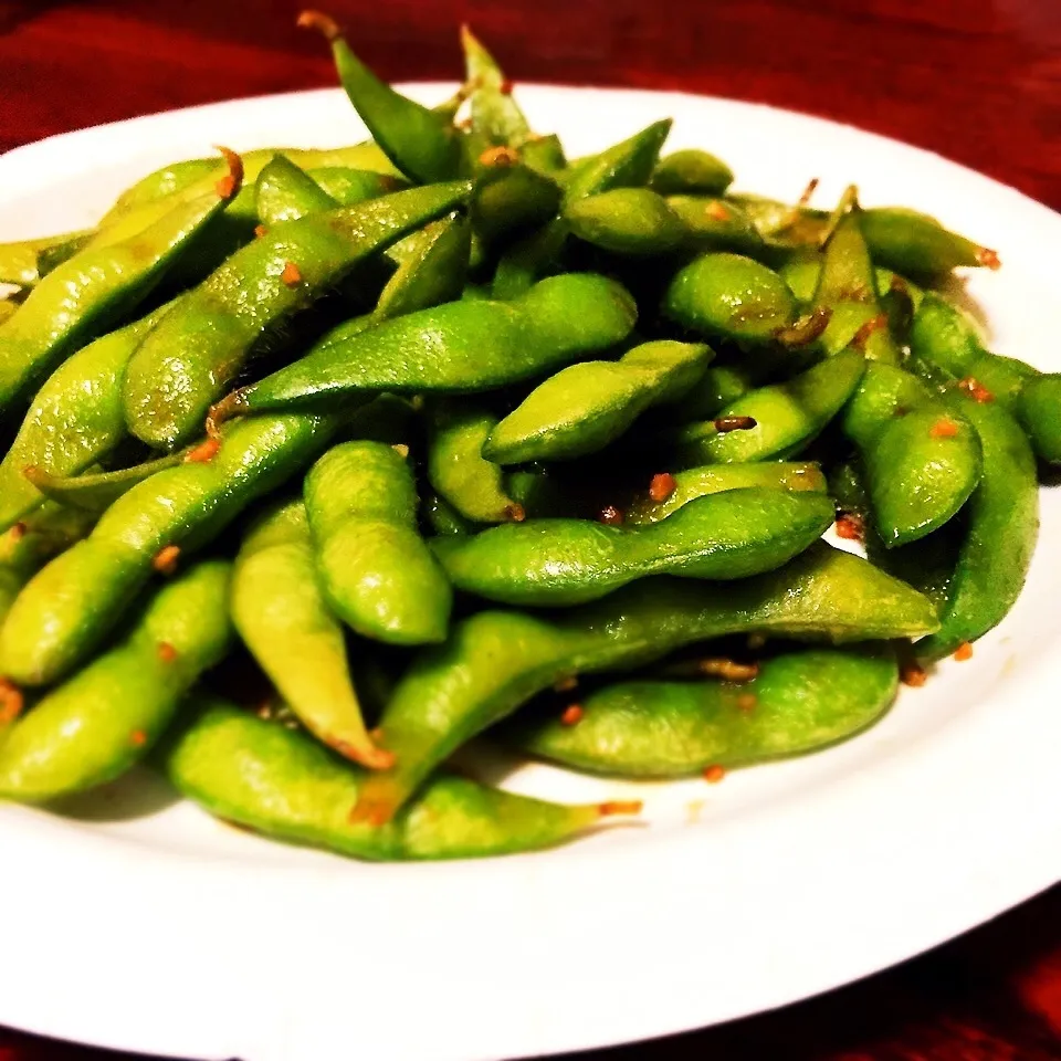 枝豆ガーリック炒め。|tonaさん