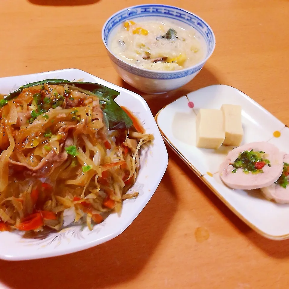 キンピラ＆焼肉丼|takarinさん