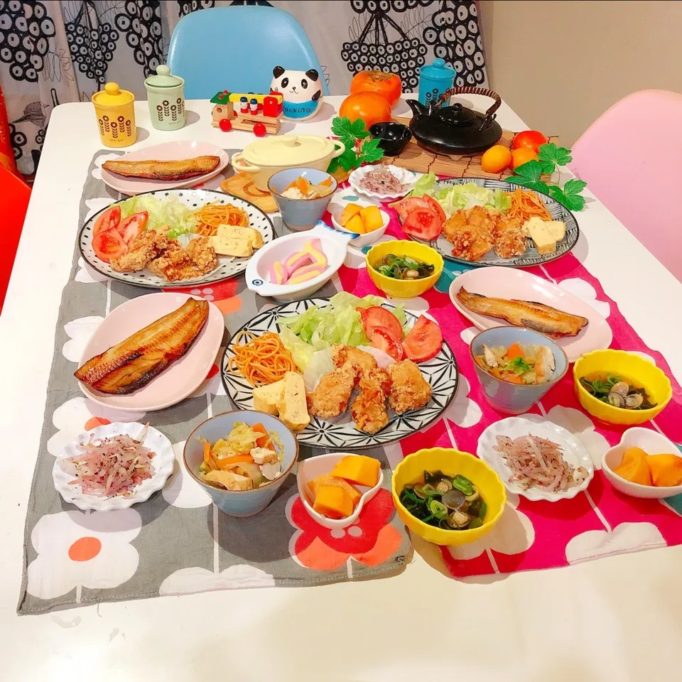 Snapdishの料理写真:(^^;)孫っち誘って‥普通のごはん(笑)➰|ぷらっとさん