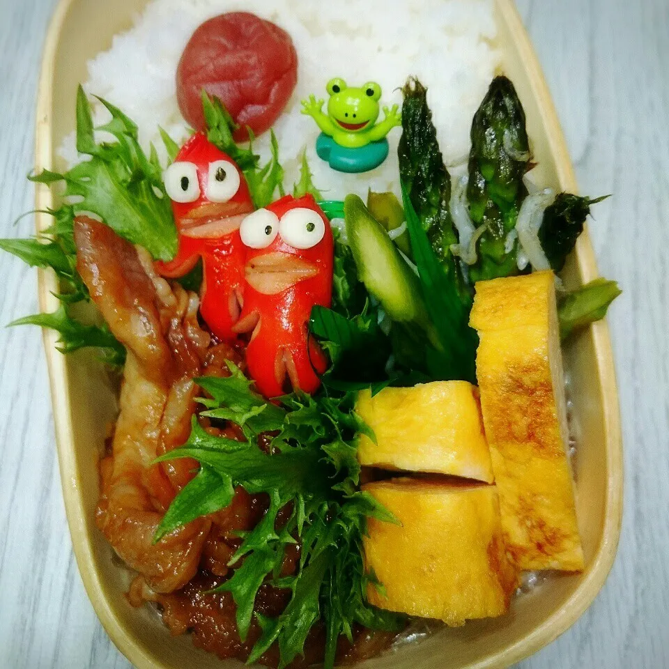 Snapdishの料理写真:11月21日のわっぱ弁当です|さらだきの子さん