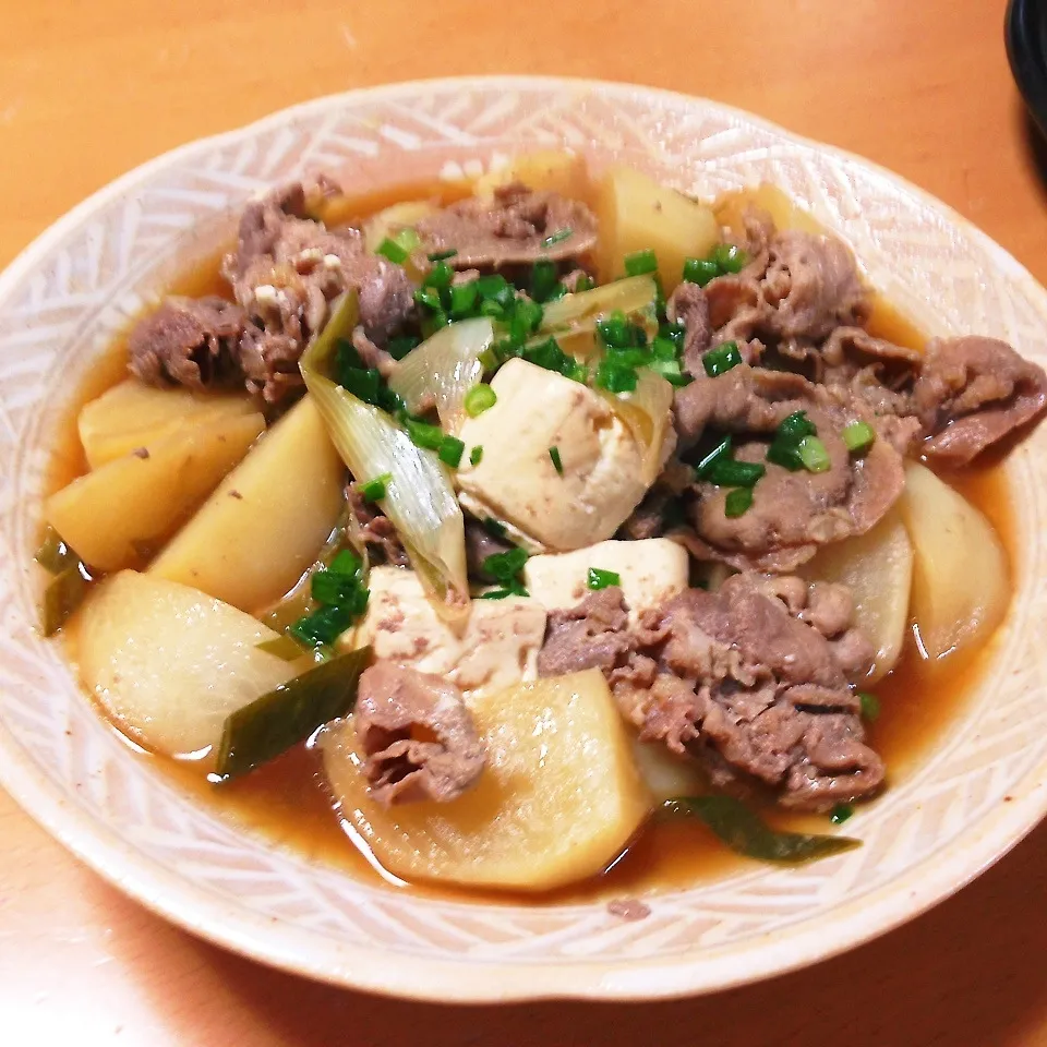 Snapdishの料理写真:カブ入り肉豆腐|takarinさん