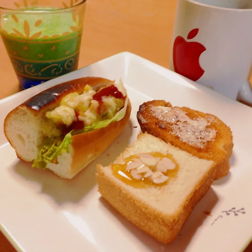 Snapdishの料理写真:朝ごパン|takarinさん