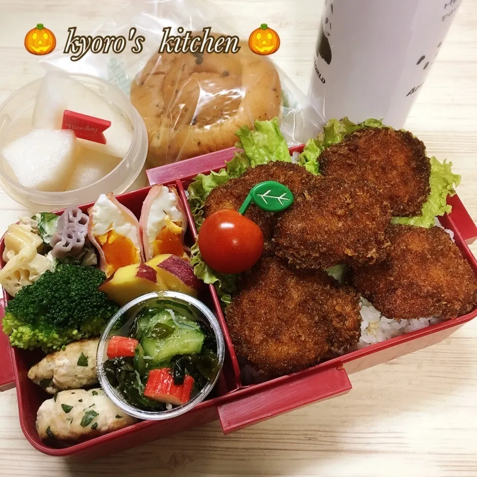 Snapdishの料理写真:2018年10月30日 高校男子⚾︎弁当|kyoroさん