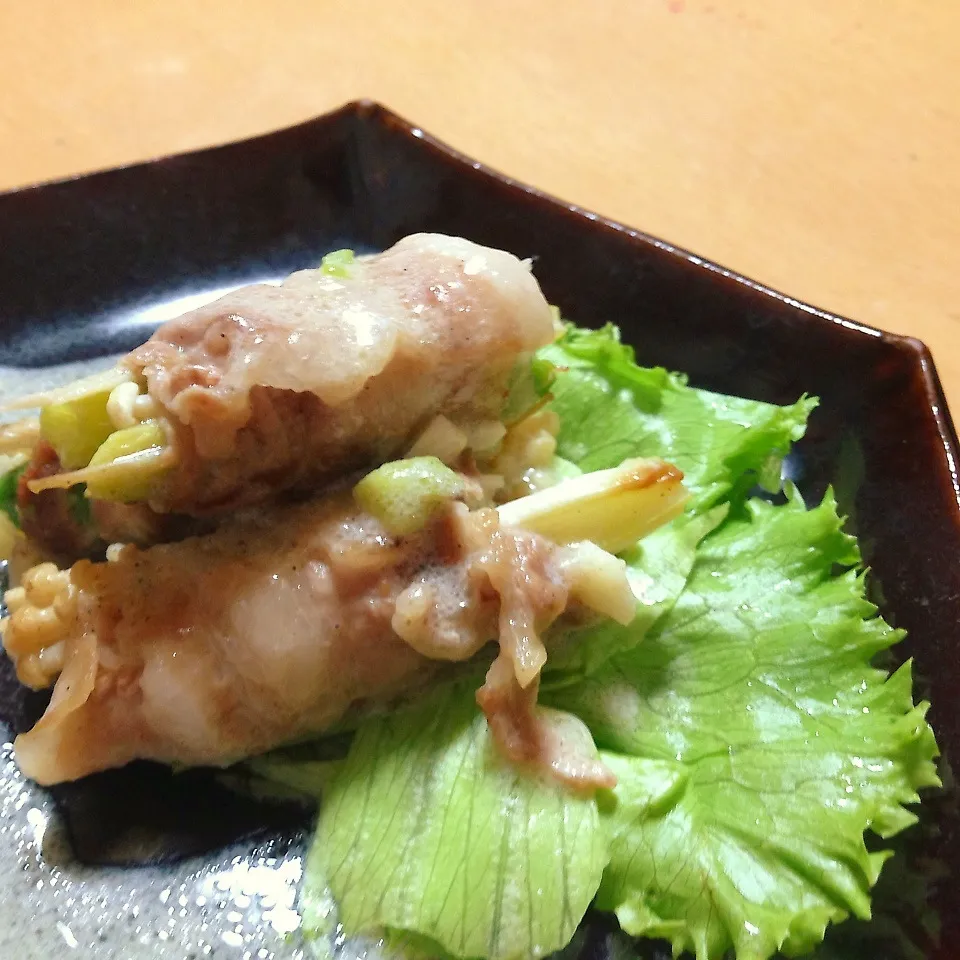 Snapdishの料理写真:豚肉の野菜まき|takarinさん