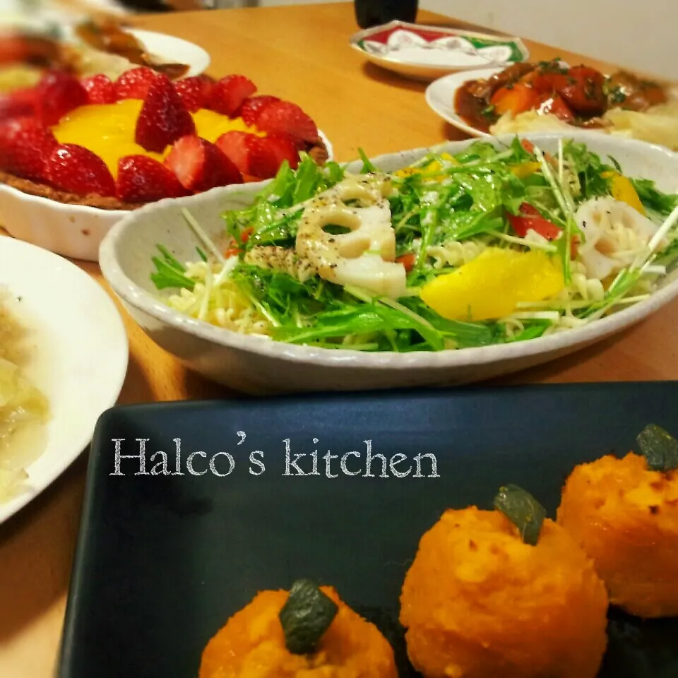 Snapdishの料理写真:本日の夕飯…一応dinner|Halcoさん