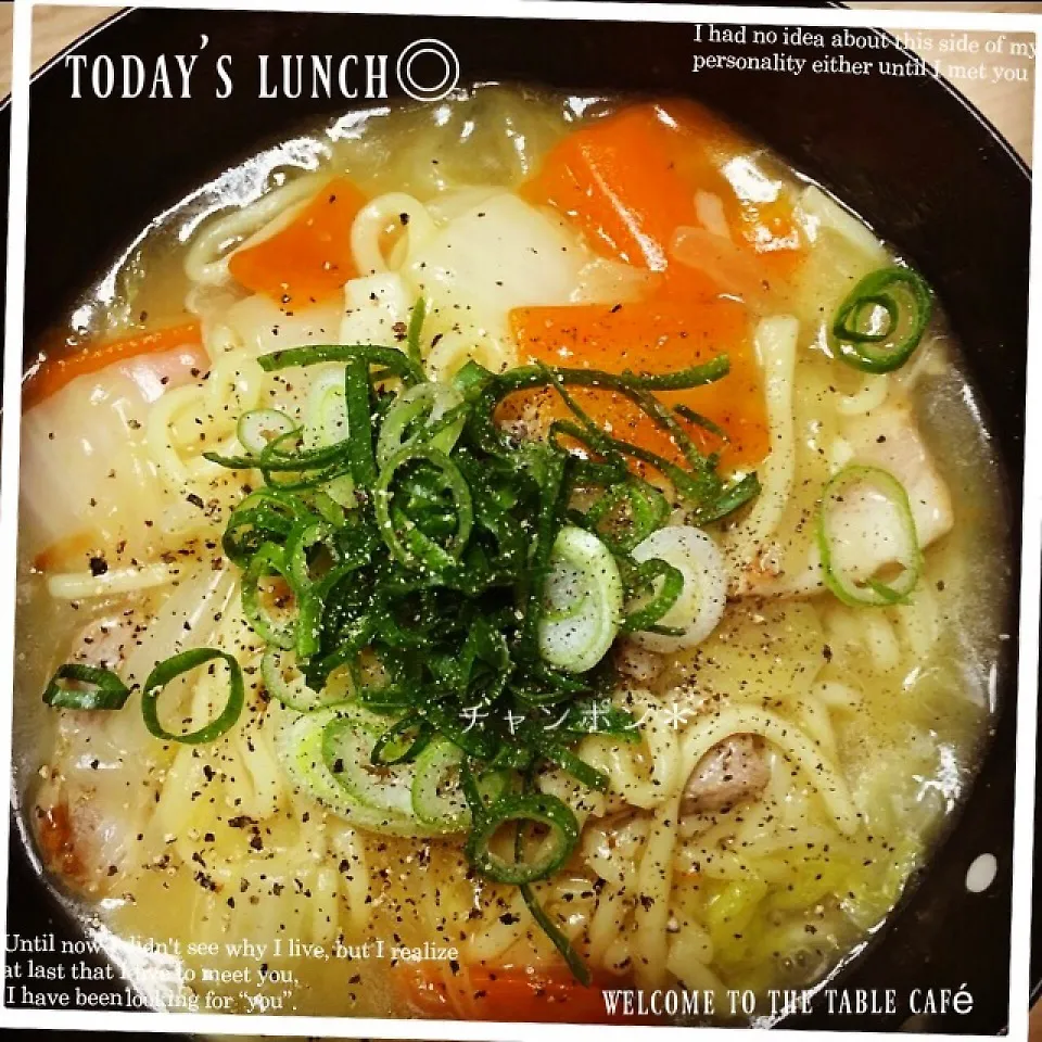 娘2人が作ってくれたチャンポン☆|mimineisannさん