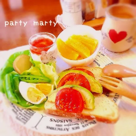 日曜日の朝のワンプレート♪|party martyさん