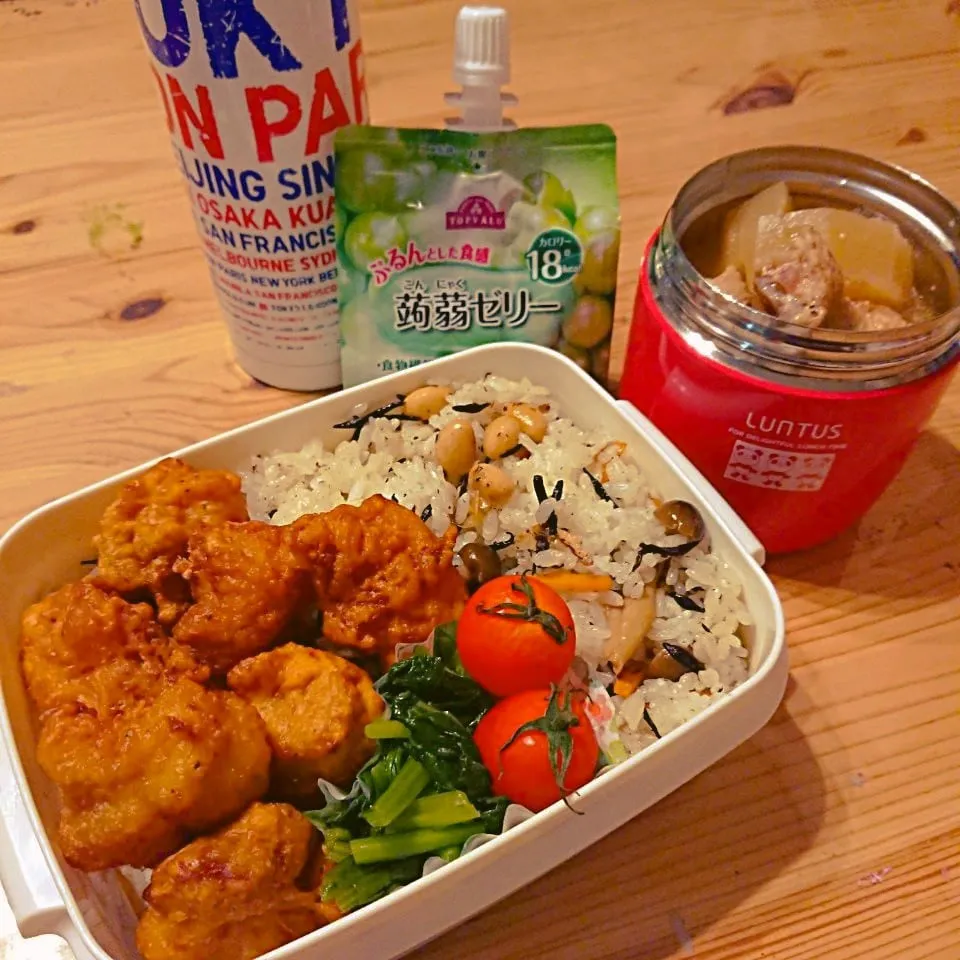 10/10 からあげ弁当🍱|あずきラテさん