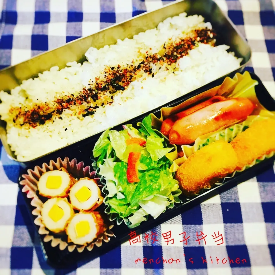 高校男子薄い弁当^_^;|めんちゃんさん