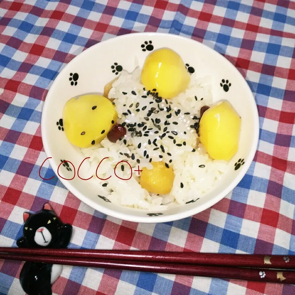 Snapdishの料理写真:秋の味覚シリーズその20💖栗いっぱいの栗おこわ|cocco+さん