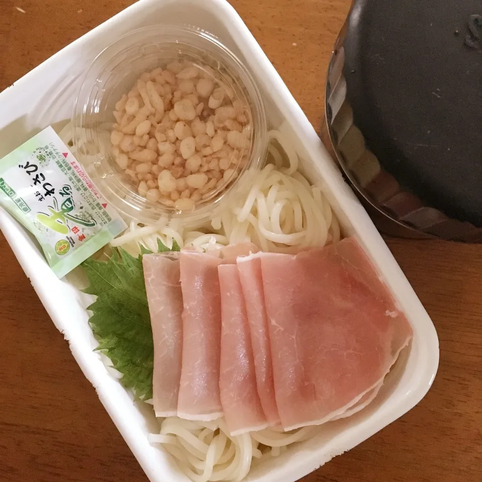 Snapdishの料理写真:生ハム五島うどん弁当|なつこいっきママさん