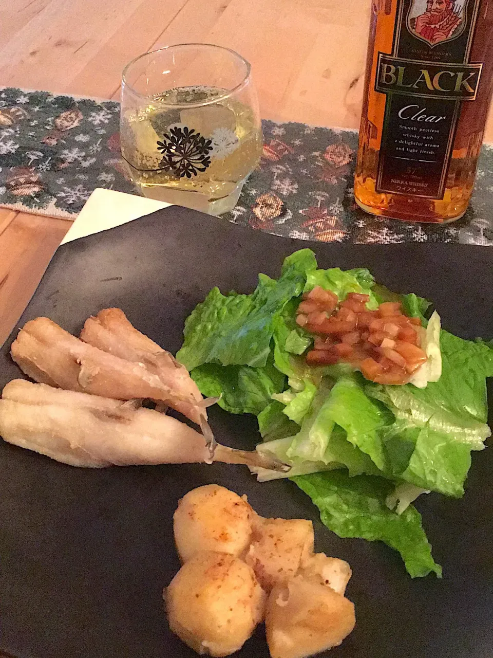 ふぐのから揚げ　SUNTORY ハイボールごはん。　サントリー|ななこさん