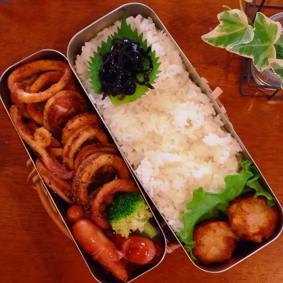 イカ唐揚げ弁当|なつこいっきママさん