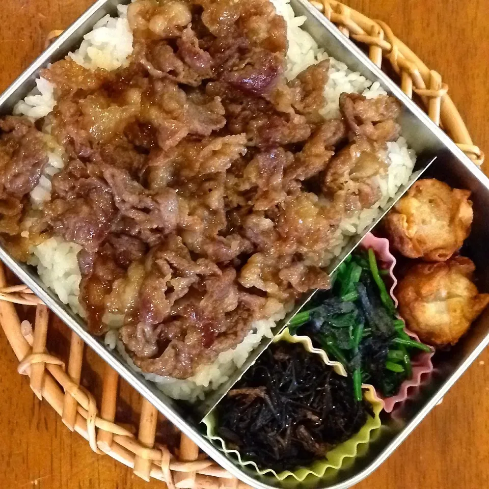 牛甘辛弁当|なつこいっきママさん