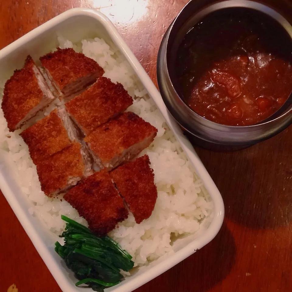 カツカレー弁当|なつこいっきママさん